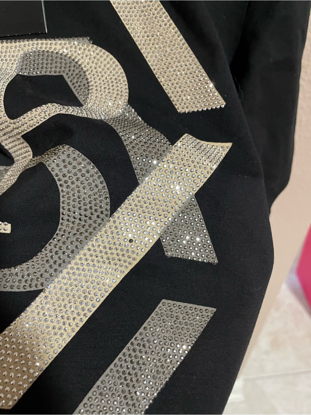 Philipp Plein Men’s Black Logo Crystal T-Shirt NEW - Picture 6 of 11